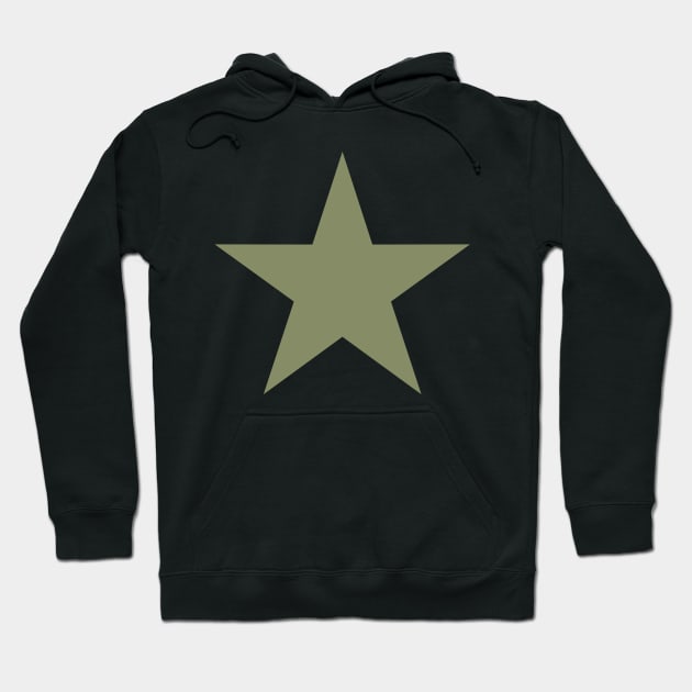 Green Tactical five-pointed star Hoodie by FAawRay